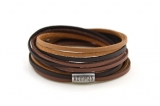 kOmMa5 Design Wickel-Armband doppelt Gewickelt aus Feinem Kunstleder kOmMa5 Design Wickel-Armband doppelt Gewickelt aus Feinem Kunstleder