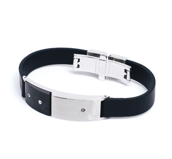 BREIL Kautschuk Edelstahl Armband