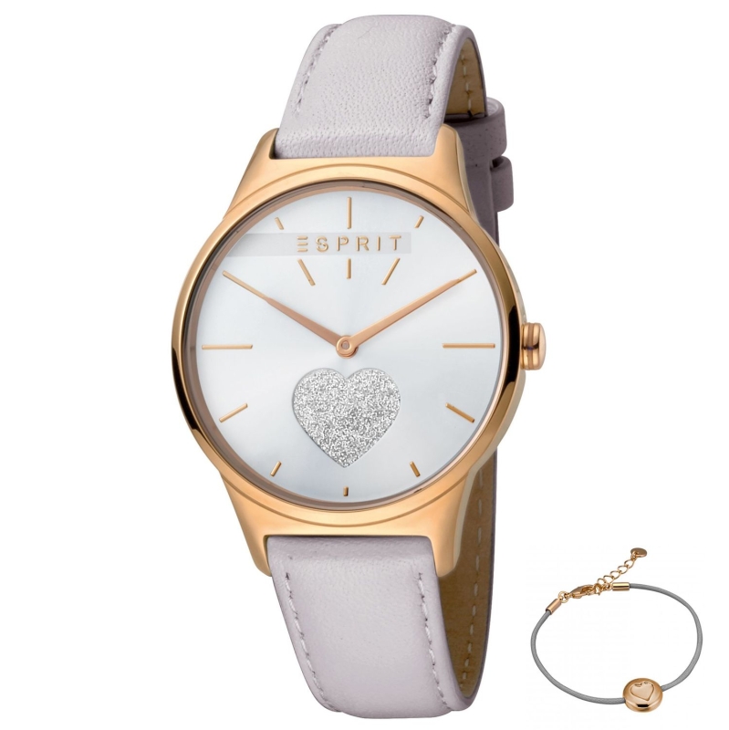 Esprit Damen Armbanduhr ES1L026L0215 Geschenk Set Armband