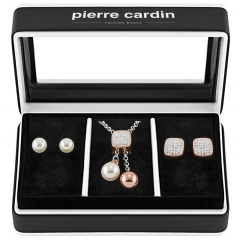 Pierre Cardin Schmuck-Set Halskette & Ohrringe PXX7405